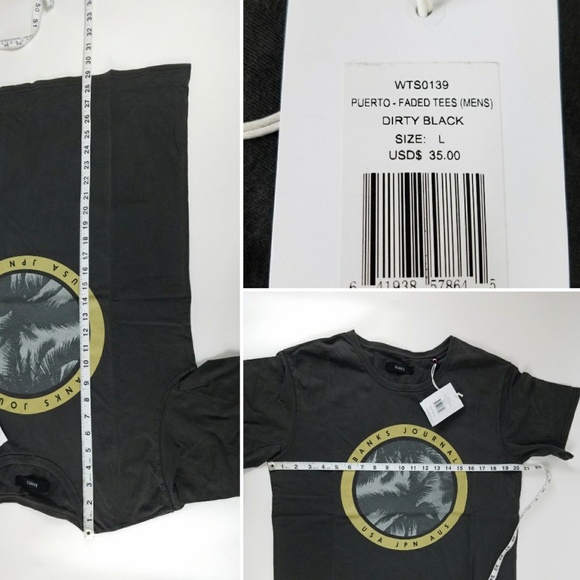 Banks Journal Mens T-Shirt Medium Large Faded Tee - Picture 2 of 6